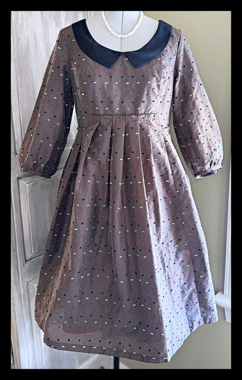 Emily Temple cute Dobby Lamé Taffetta OP Dress Dot Kawaii Lolita Japan 2012